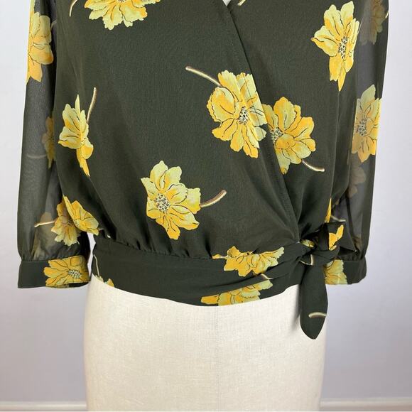 Madewell Effie Floral Woven Wrap Top - Picture 5 of 7